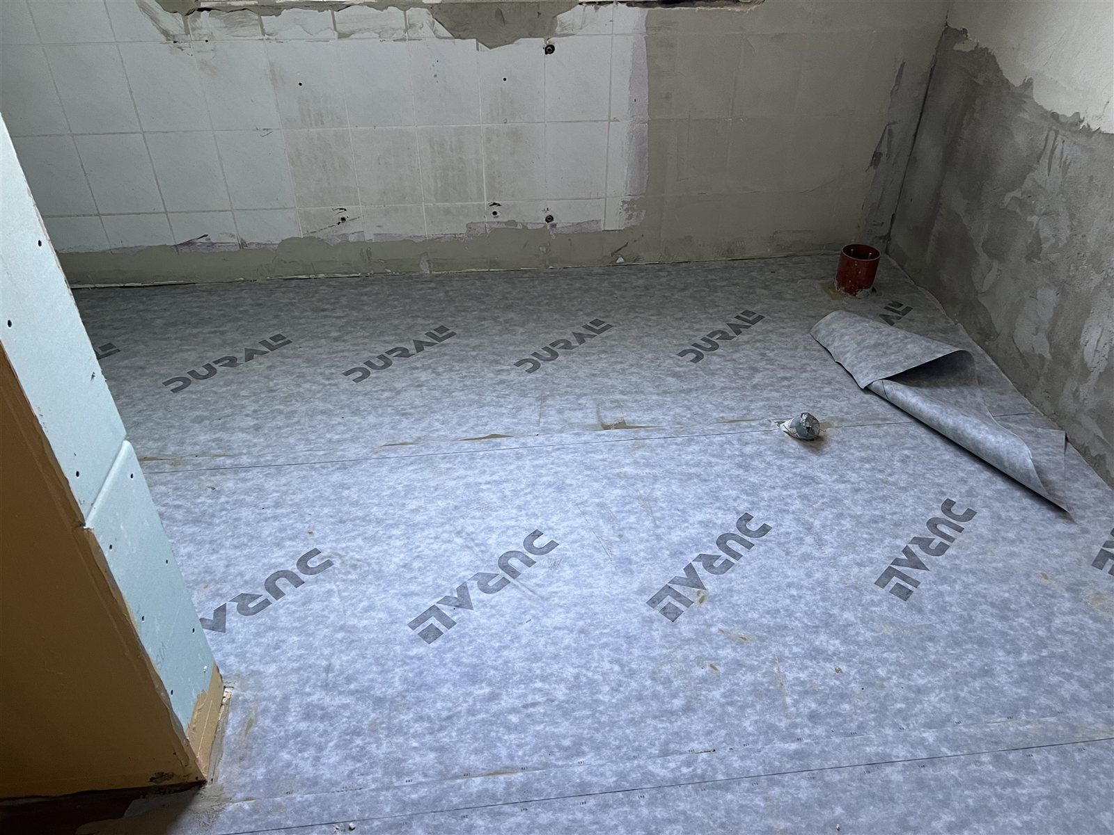 Rückbau des alten Badezimmers